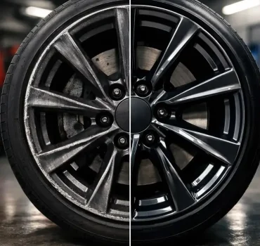 Alloy wheel refurbishment Torry Aberdeen before and after